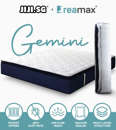 (JIJI.SG x DREAMAX) Gemini Spring Mattress - 10